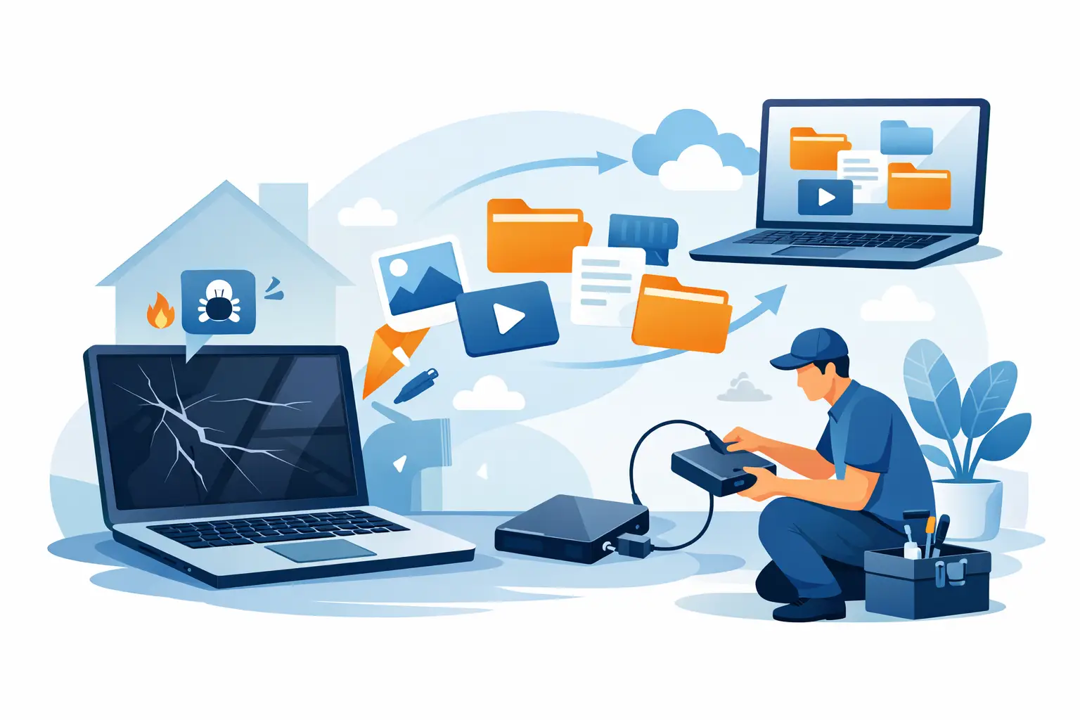 How to Recover Files From a Broken Laptop