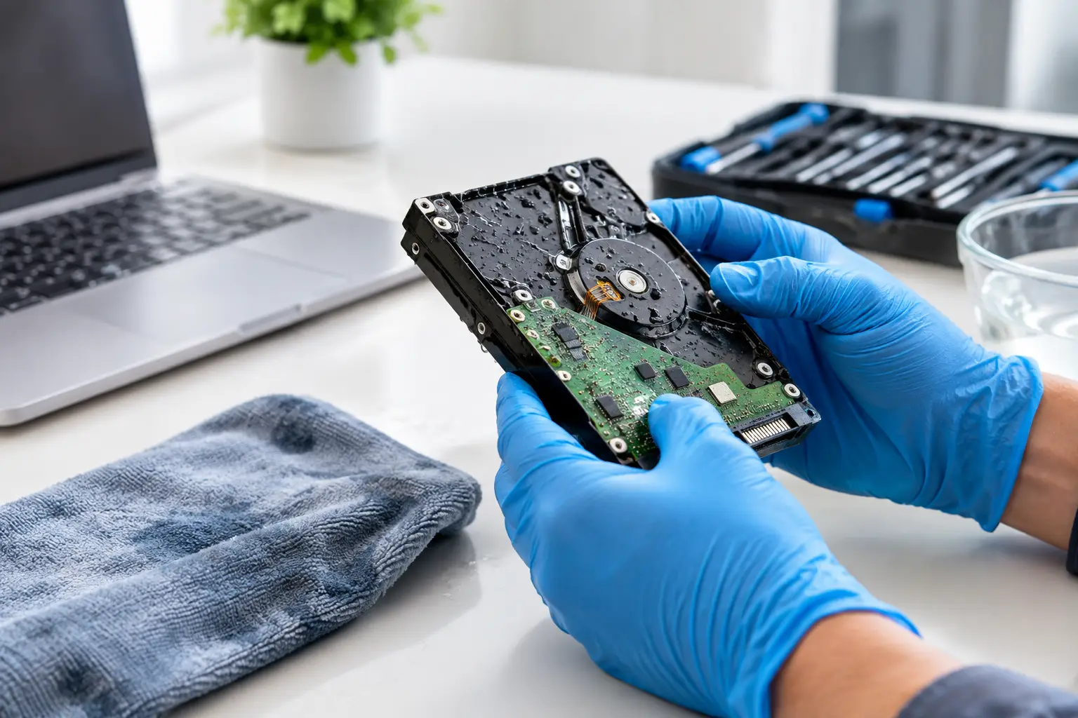 Can Water-Damaged Data Recover? What to Do First