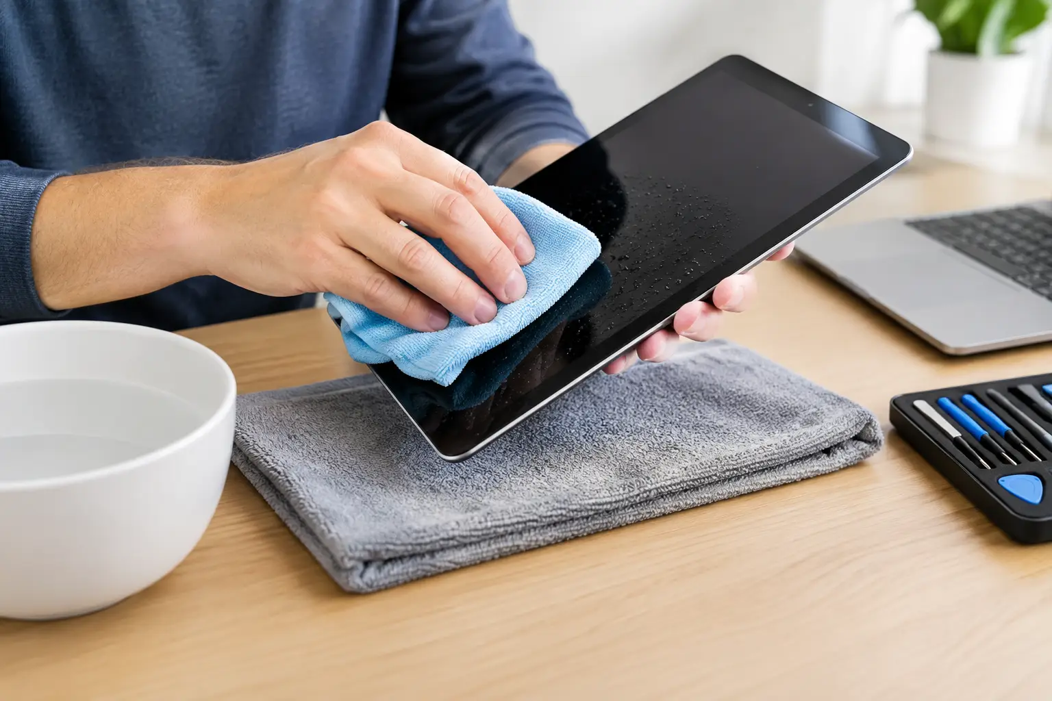 How to Dry a Wet Tablet Without Making It Worse