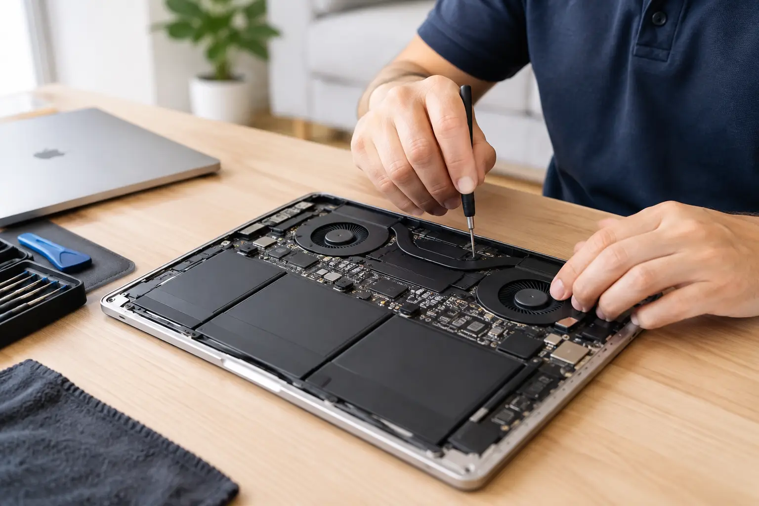 MacBook Fan Repair for a Hot, Noisy Laptop