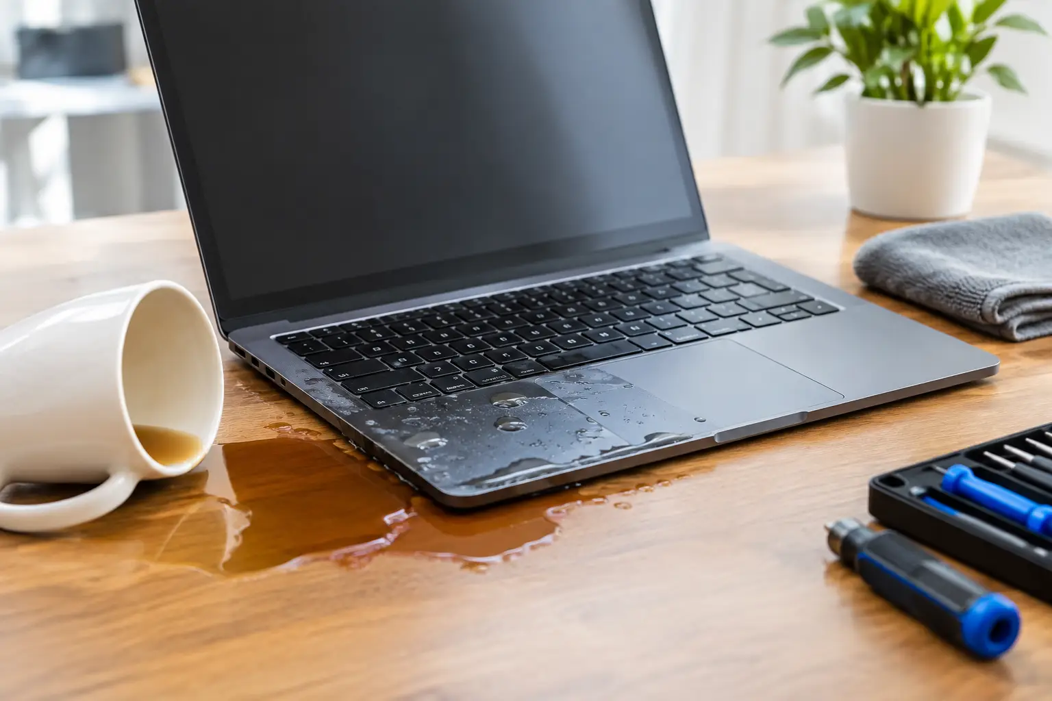 Laptop Spill Recovery: What to Do Right First